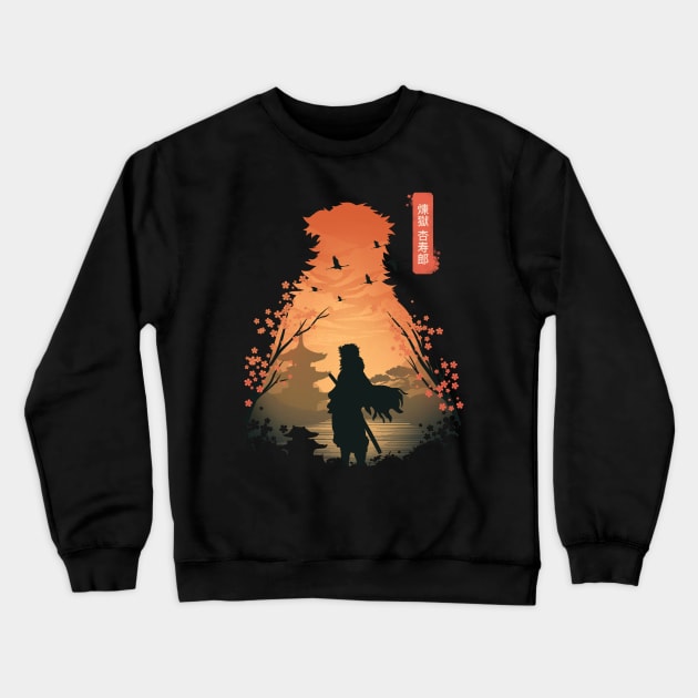 The Pillar of Flame Crewneck Sweatshirt by whydesign